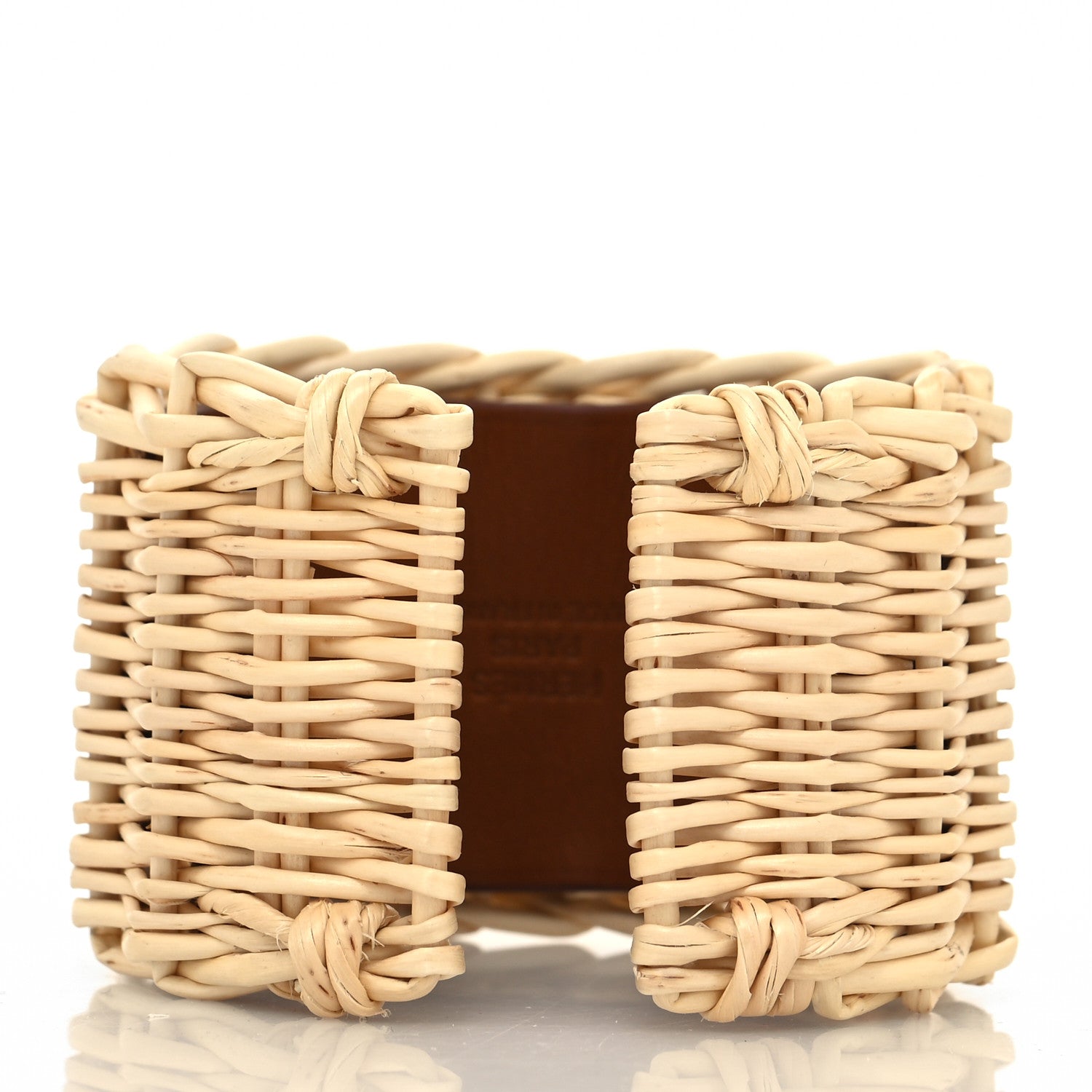Hermes Barenia Osier Collier De Chien CDC Picnic Bracelet T2 Fawn 3 of 6