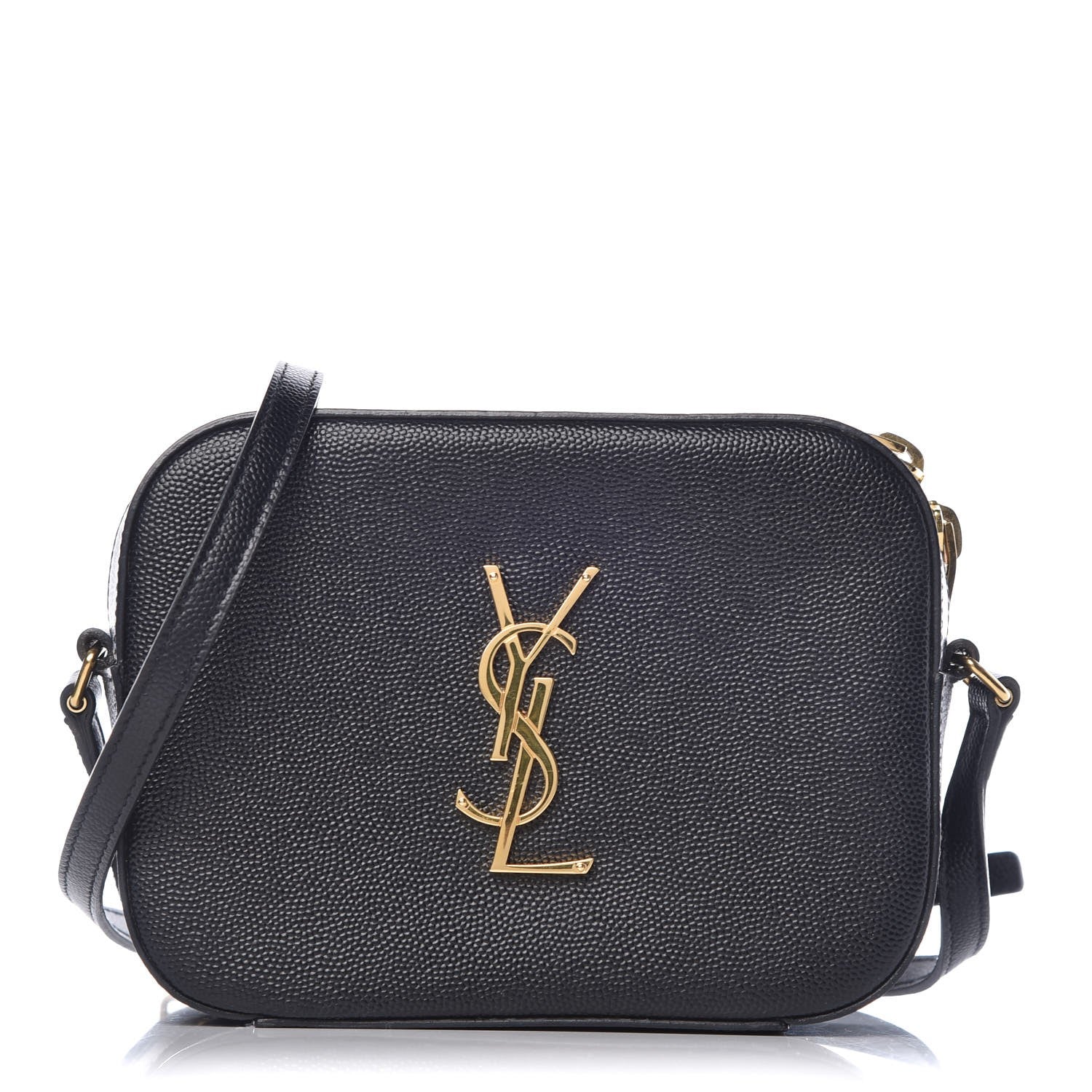 Saint Laurent Grain De Poudre Small Classic Monogram Camera Bag Black 1 of 8