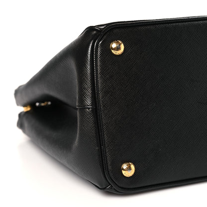 Prada Saffiano Medium Galleria Double Zip Tote Black 8 of 10