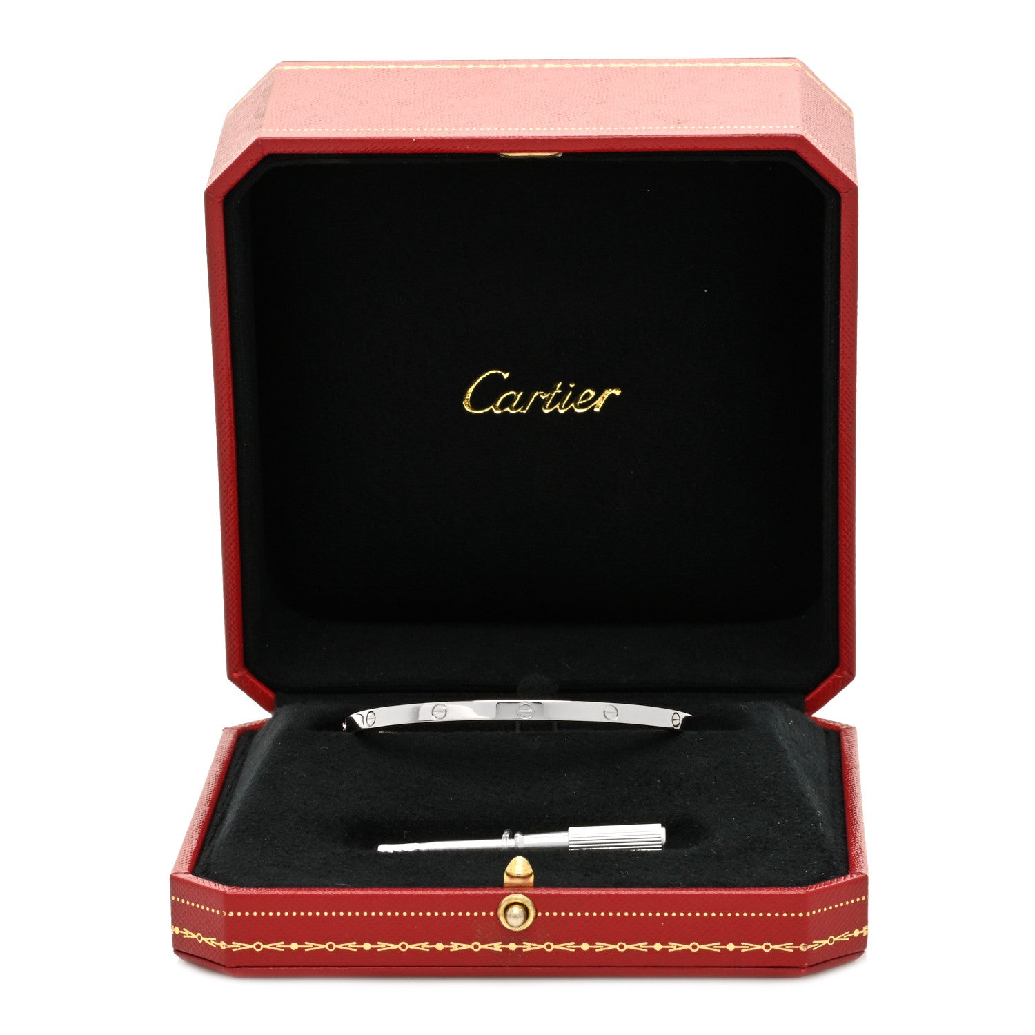 Cartier 18K White Gold Small LOVE Bracelet 18 5 of 5
