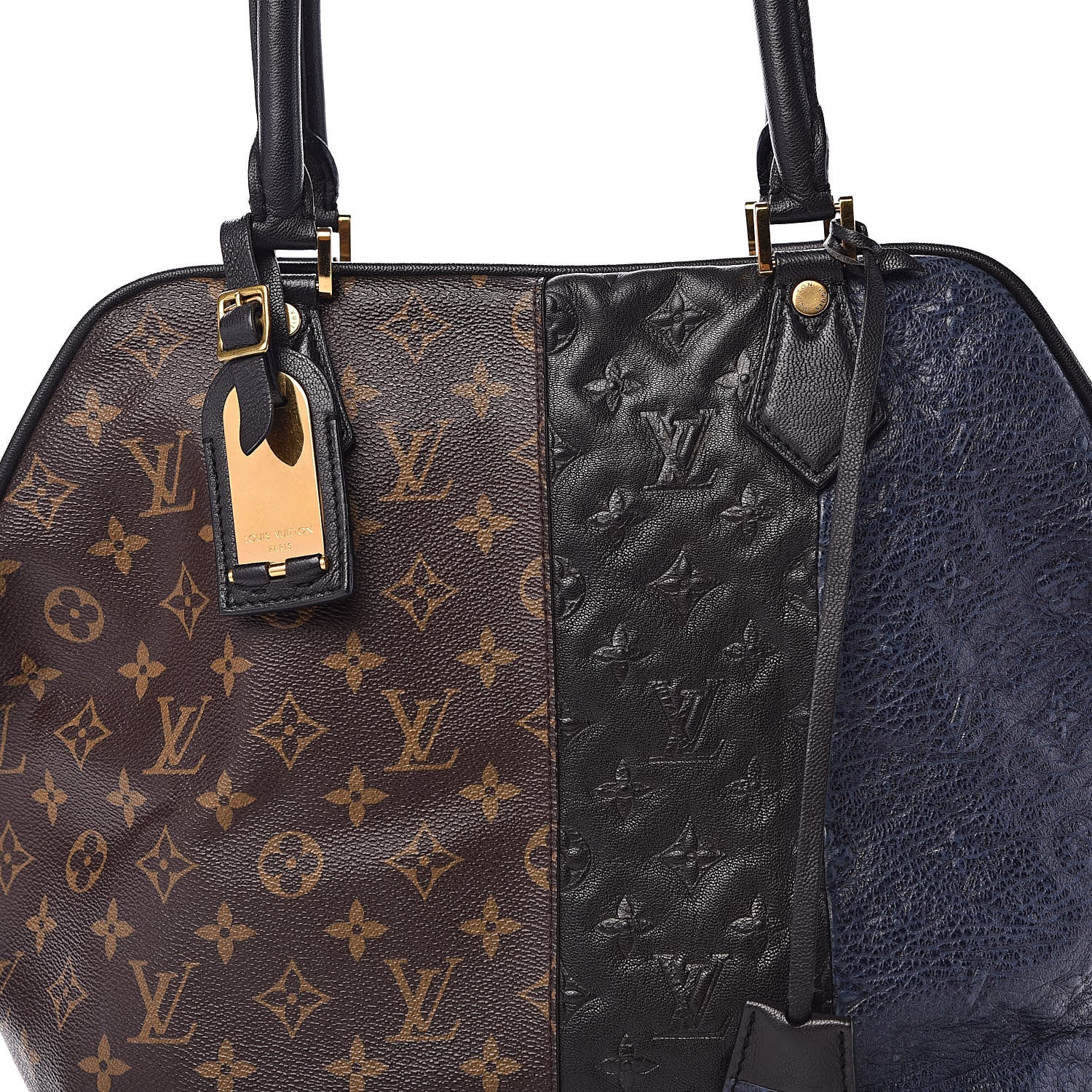 Louis Vuitton Monogram Stripes Medium Bag Marine 8 of 17