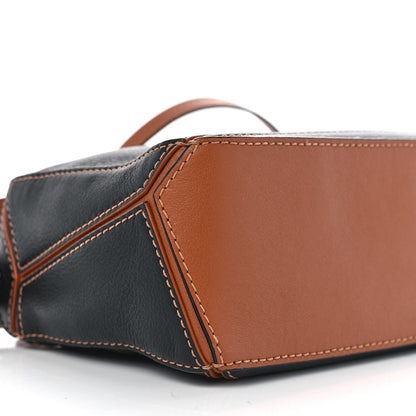 Loewe Calfskin Mini Puzzle Bag Tan Black 8 of 9