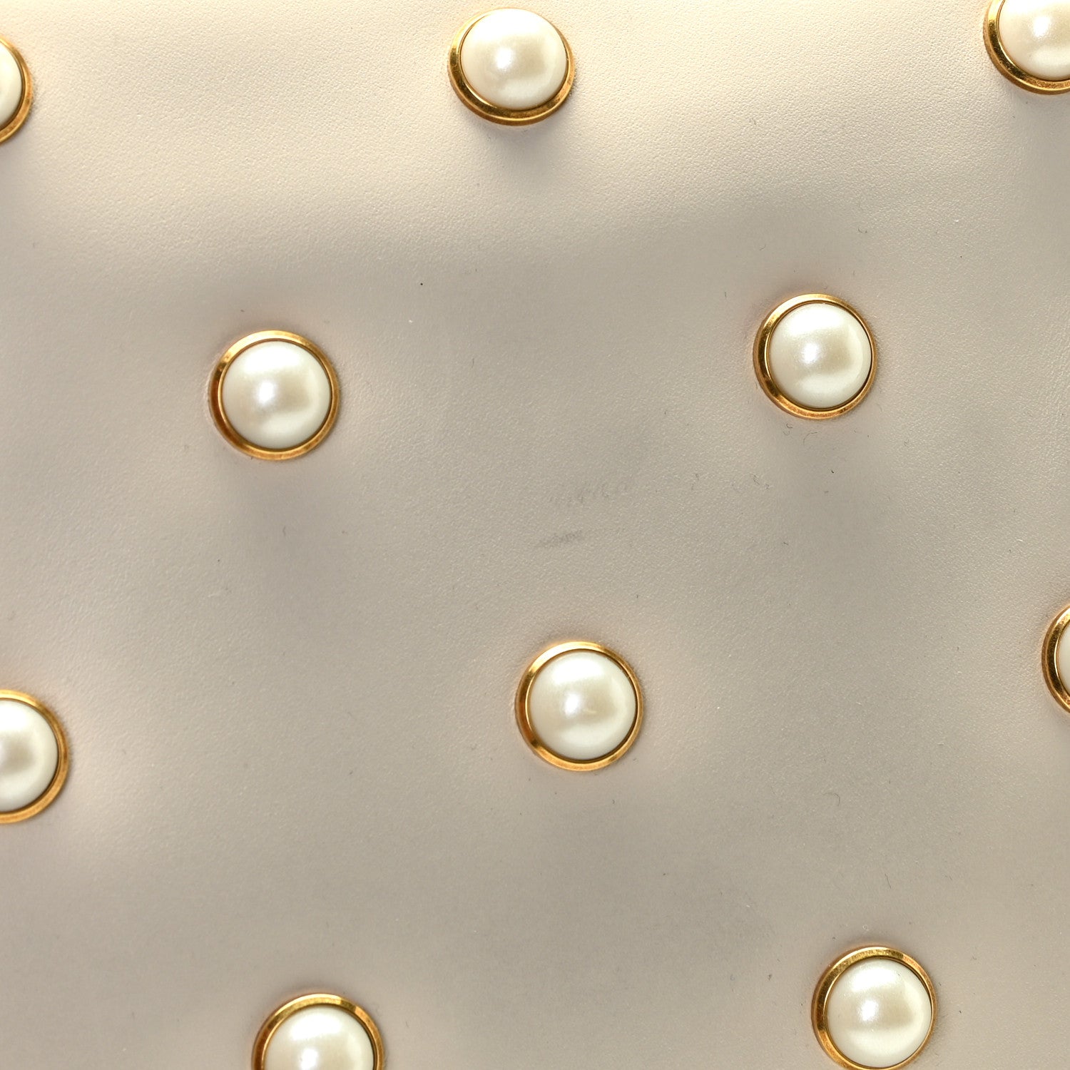 Gucci Nappa Pearl Studded Mini Queen Margaret Broadway Shoulder Bag Mystic White 9 of 14