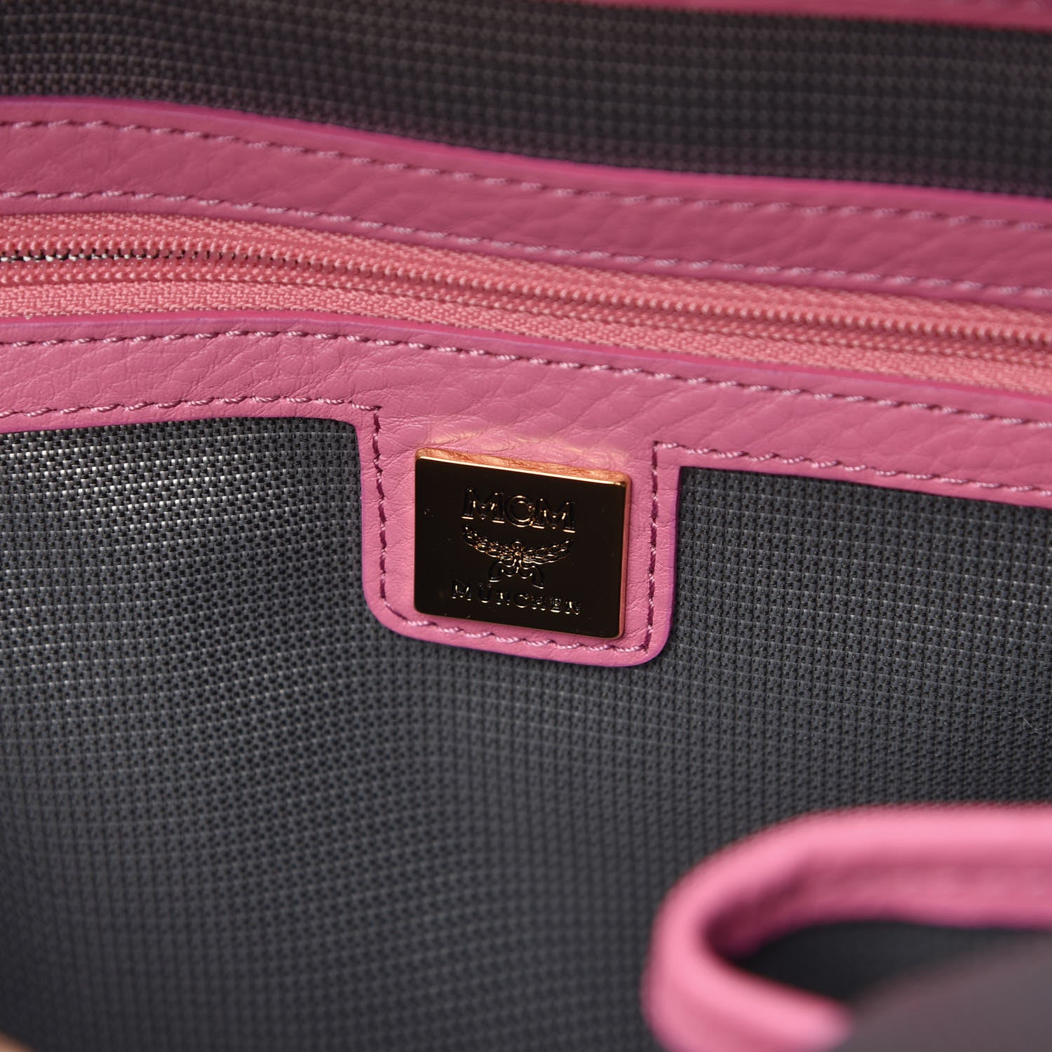 MCM Visetos Small Side Stud Stark Backpack Pink 7 of 15