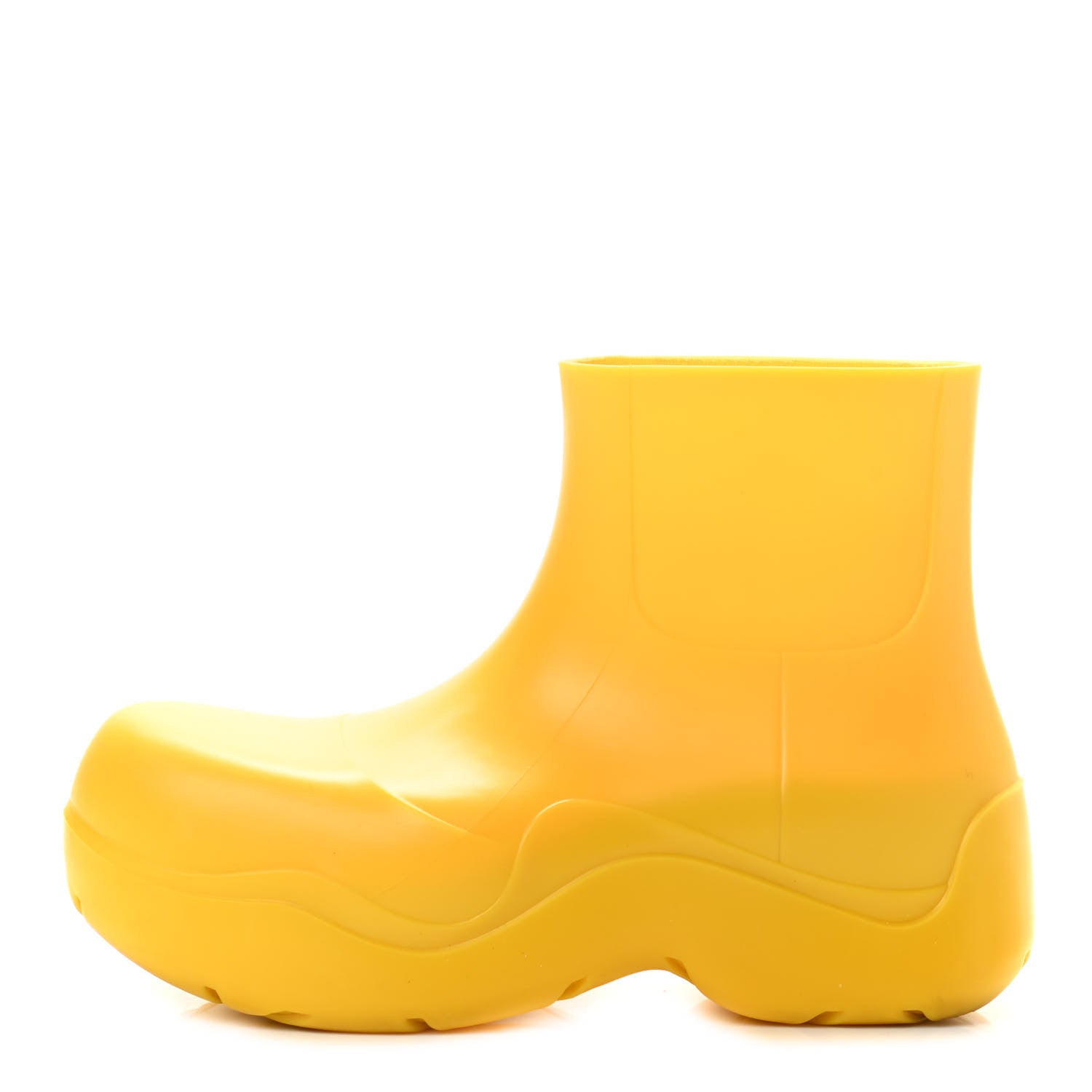 Bottega Veneta Rubber Puddle Ankle Boots 38 Egg Yolk 1 of 9