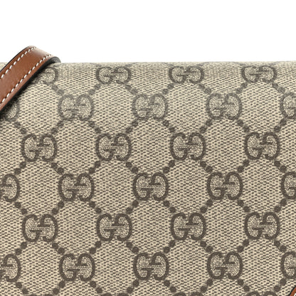 Gucci GG Emblem Monogram Wallet With Strap Beige Brown 8 of 10