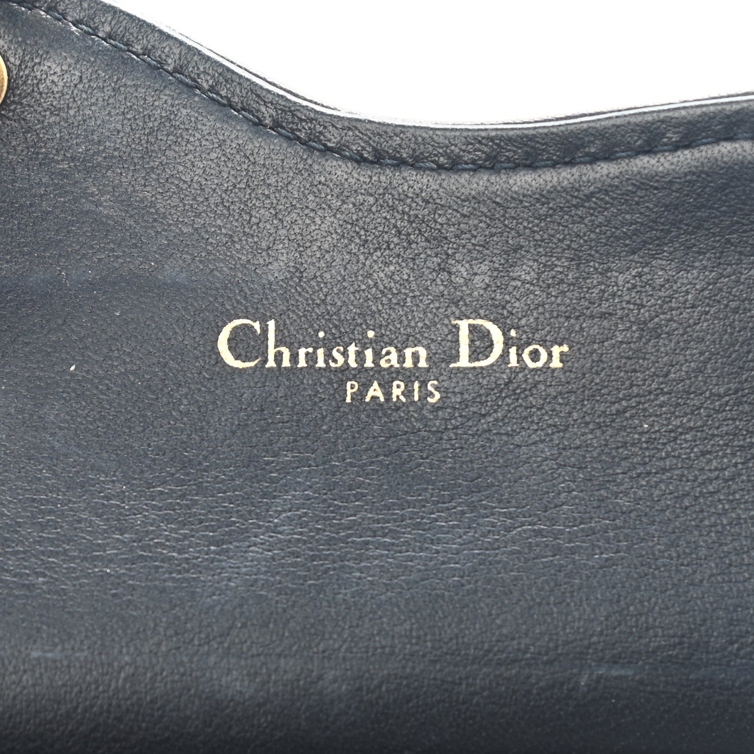 Christian Dior Oblique Saddle Card Holder Blue 5 of 6