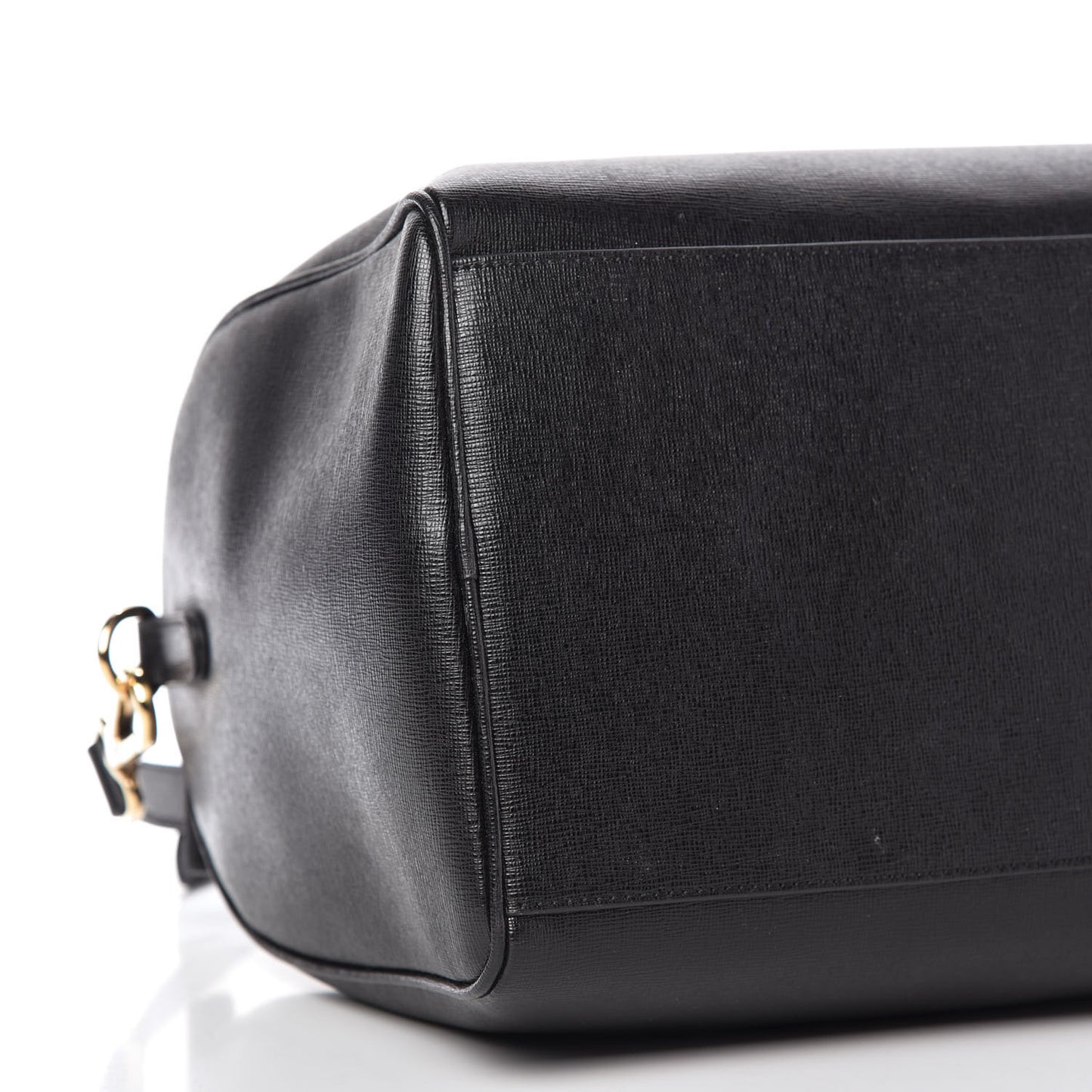 Saffiano Calfskin Palazzo Duffle Bag Black