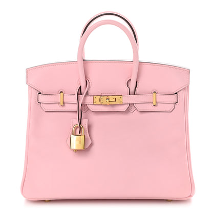 Hermes Swift Birkin 25 Rose Sakura 1 of 13
