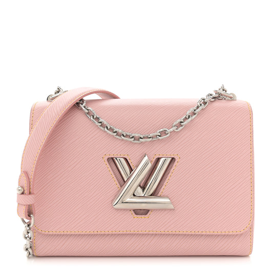 Epi Twist Shoulder Bag MM Rose Ballerine