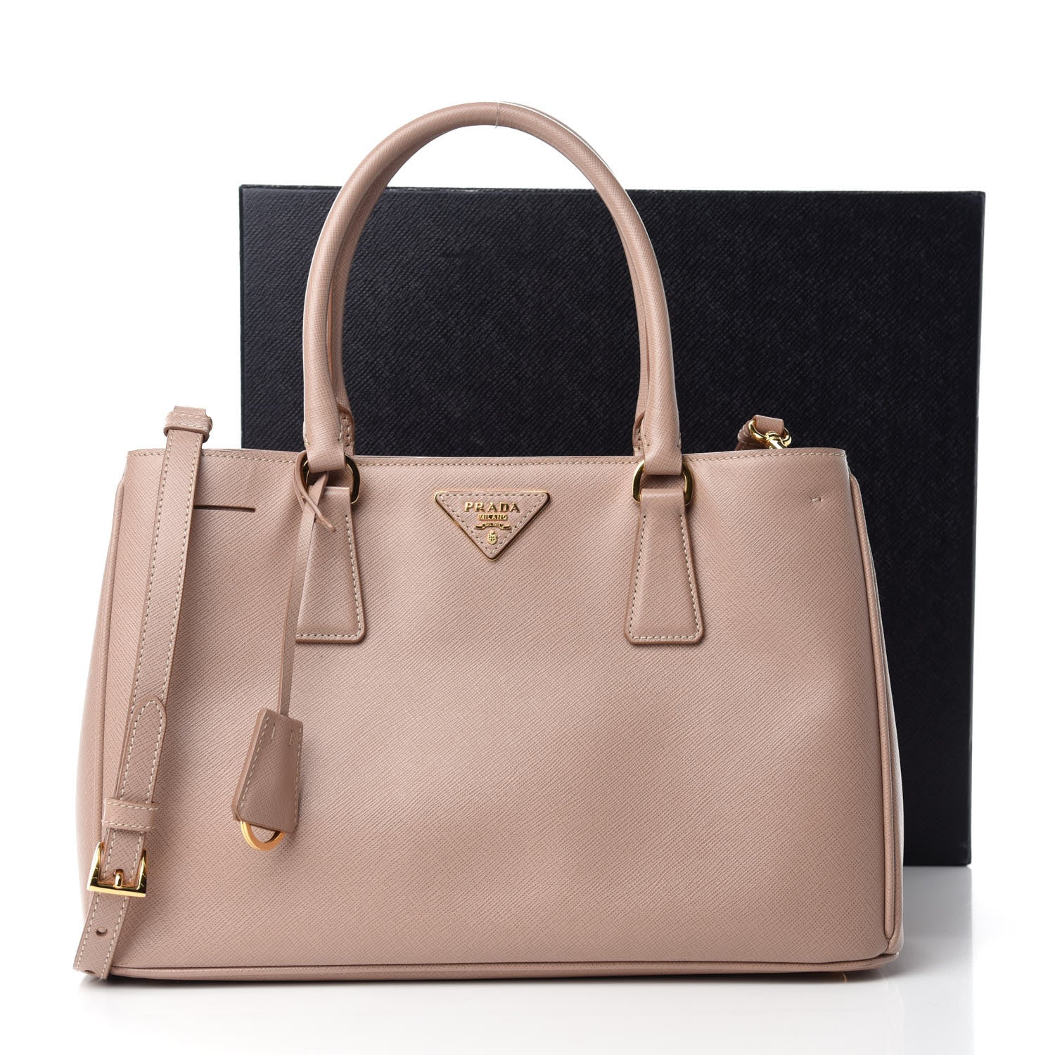 Prada Saffiano Lux Medium Tote Cammeo 15 of 15