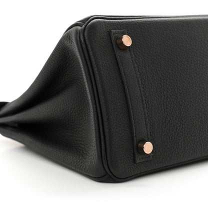 Hermes Togo Birkin 25 Black 9 of 12