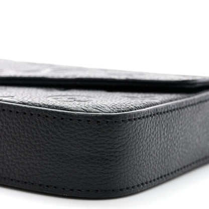 Louis Vuitton Empreinte Pochette Felicie Chain Wallet Black 13 of 14