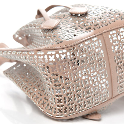 Alaia Calfskin Laser Cut Grille Rose-Marie 19 Bag Sable 6 of 8