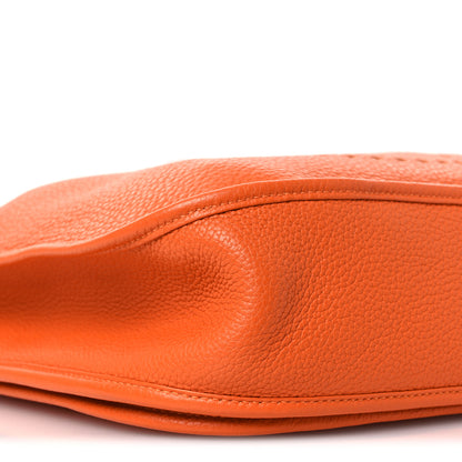 Hermes Taurillon Clemence Evelyne III GM Orange 9 of 12