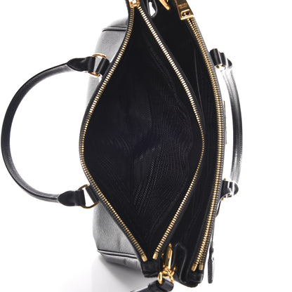 Prada Saffiano Medium Galleria Double Zip Tote Black 9 of 13
