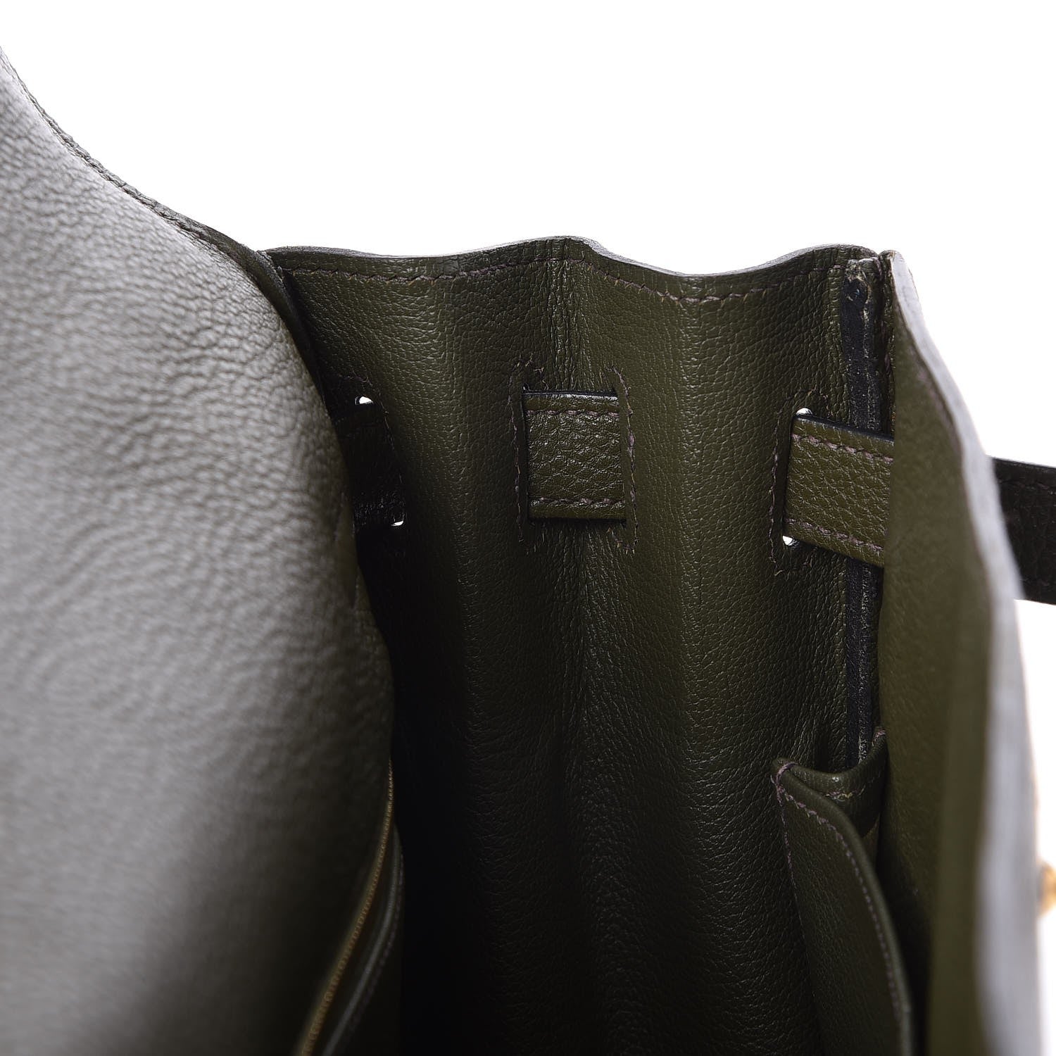 Hermes Togo Kelly Retourne 32 Vert Olive 8 of 31