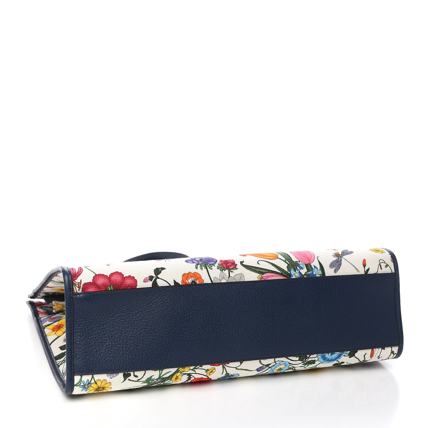 Canvas Large Flora Tote Navy Multicolor