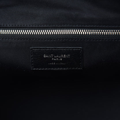 Saint Laurent Calfskin Y Quilted Monogram Medium Loulou Bowling Bag Black 6 of 11