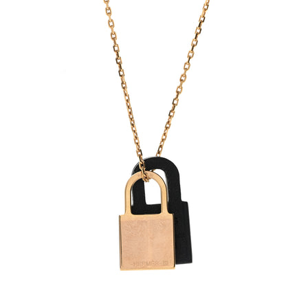 Hermes Swift Small O'Kelly Pendant Necklace Black 4 of 6