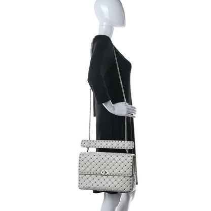 Valentino Garavani Nappa Maxi Rockstud Spike Shoulder Bag Light Ivory 2 of 10