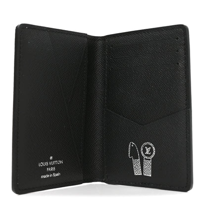 Louis Vuitton Monogram Iridescent Pocket Organizer NM Black 5 of 8