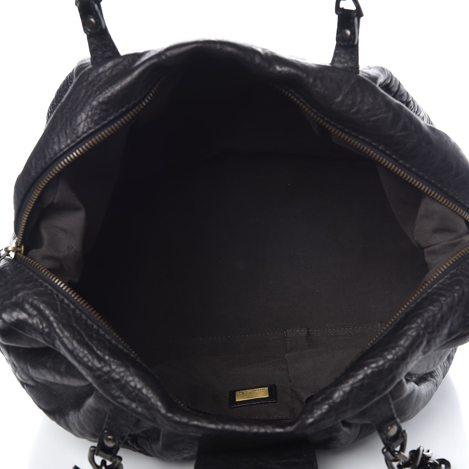 Fendi Nappa Patent B Buckle Tote Black 5 of 11