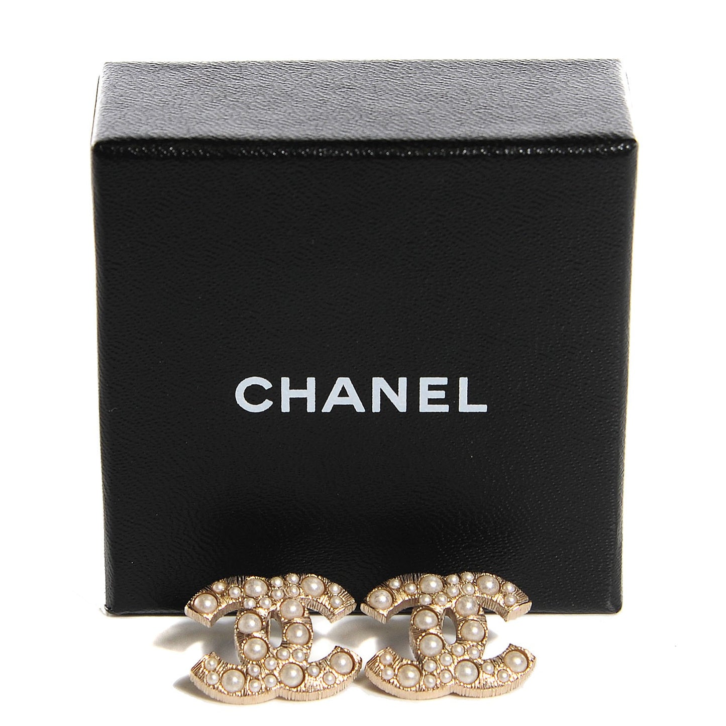 Pearl CC Earrings Gold