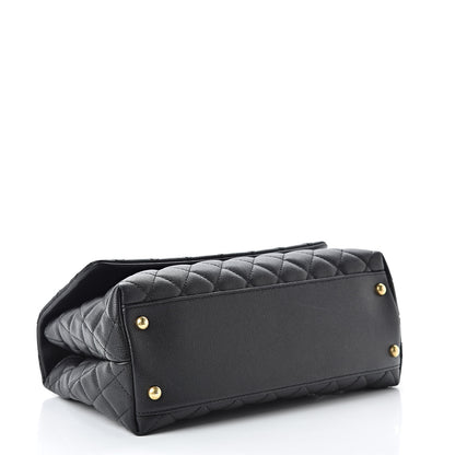 Chanel Caviar Quilted Small Coco Handle Flap Black 4 of 10