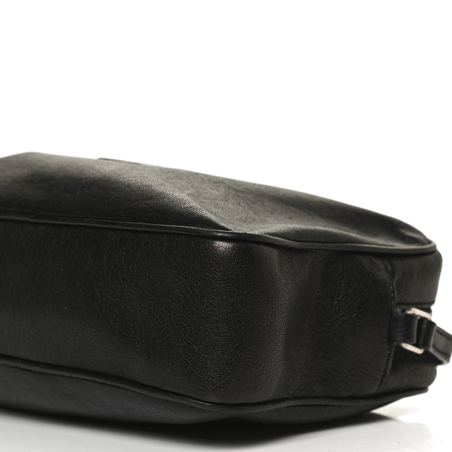 Lambskin Monogram Embossed Small Lou Camera Bag Black