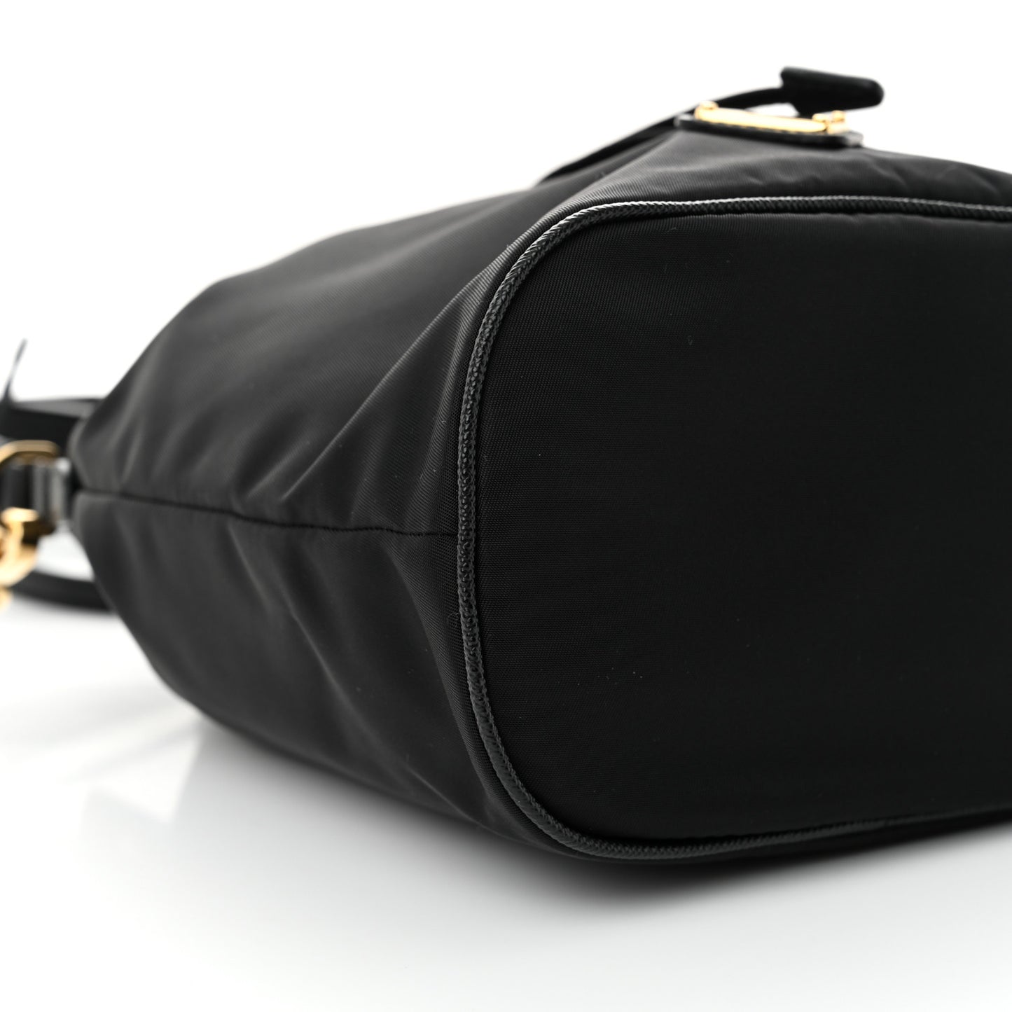 Re-Nylon Saffiano Mini Re-Edition 1978 Bucket Bag Black