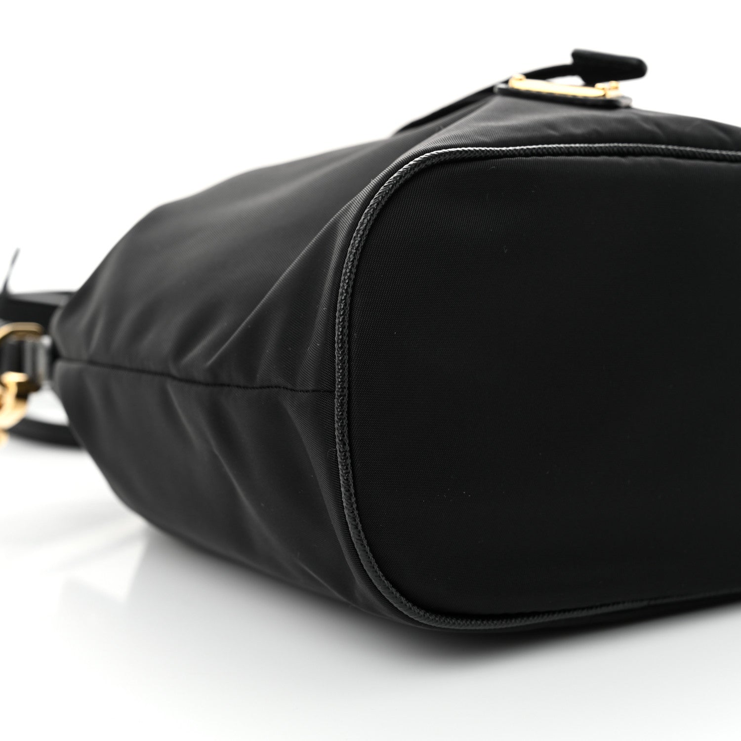 Prada Re-Nylon Saffiano Mini Re-Edition 1978 Bucket Bag Black 9 of 10