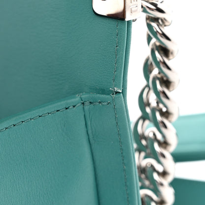 Chanel Calfskin Quilted Small Boy Flap Turquoise 11 of 14
