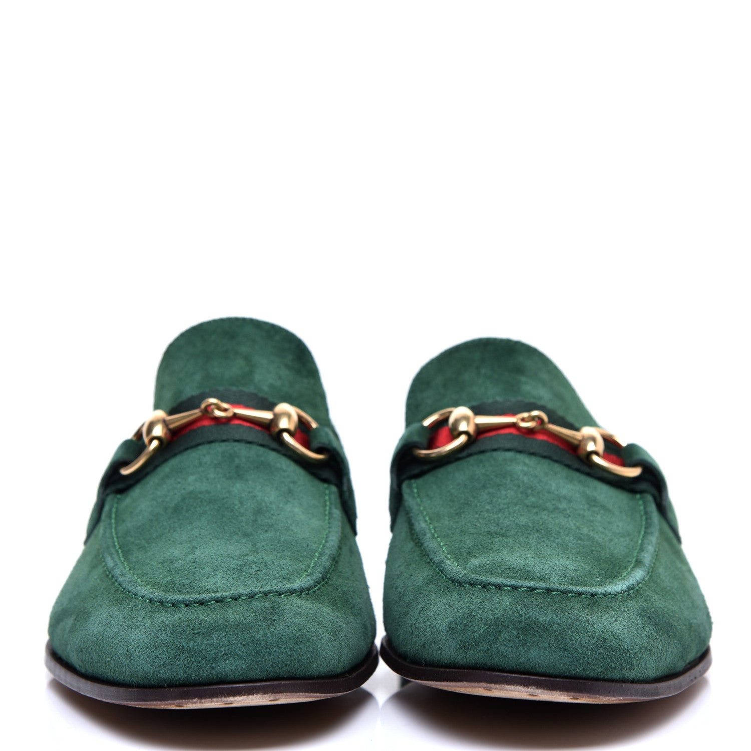 Gucci Suede Web Mens Horsebit Loafers 7 Relish 3 of 9
