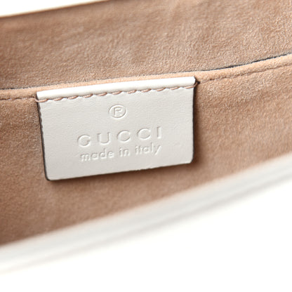 Gucci Calfskin Mini Sylvie Top Handle Bag White 6 of 10
