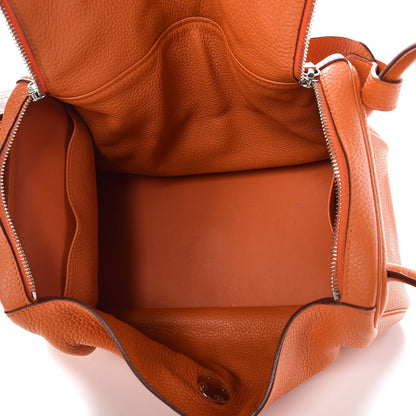 Hermes Taurillon Clemence Lindy 34 Orange 5 of 11