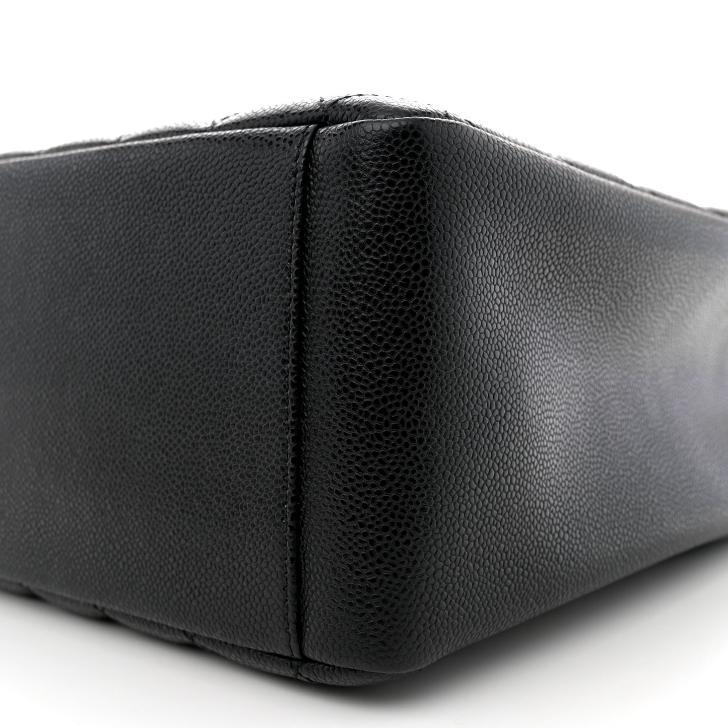 Caviar Quilted Grand Shopping Tote GST Black