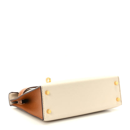 Hermes Epsom Horseshoe Mini Kelly Sellier 20 Craie Gold 5 of 11