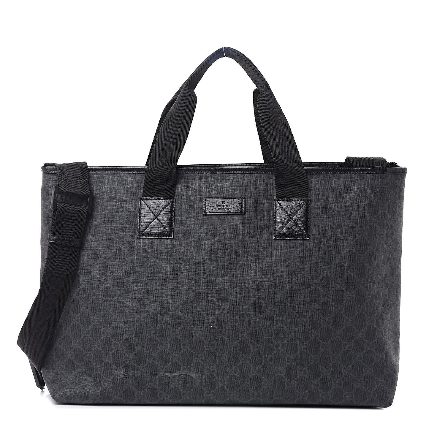 GG Plus Monogram Travel Bag Black