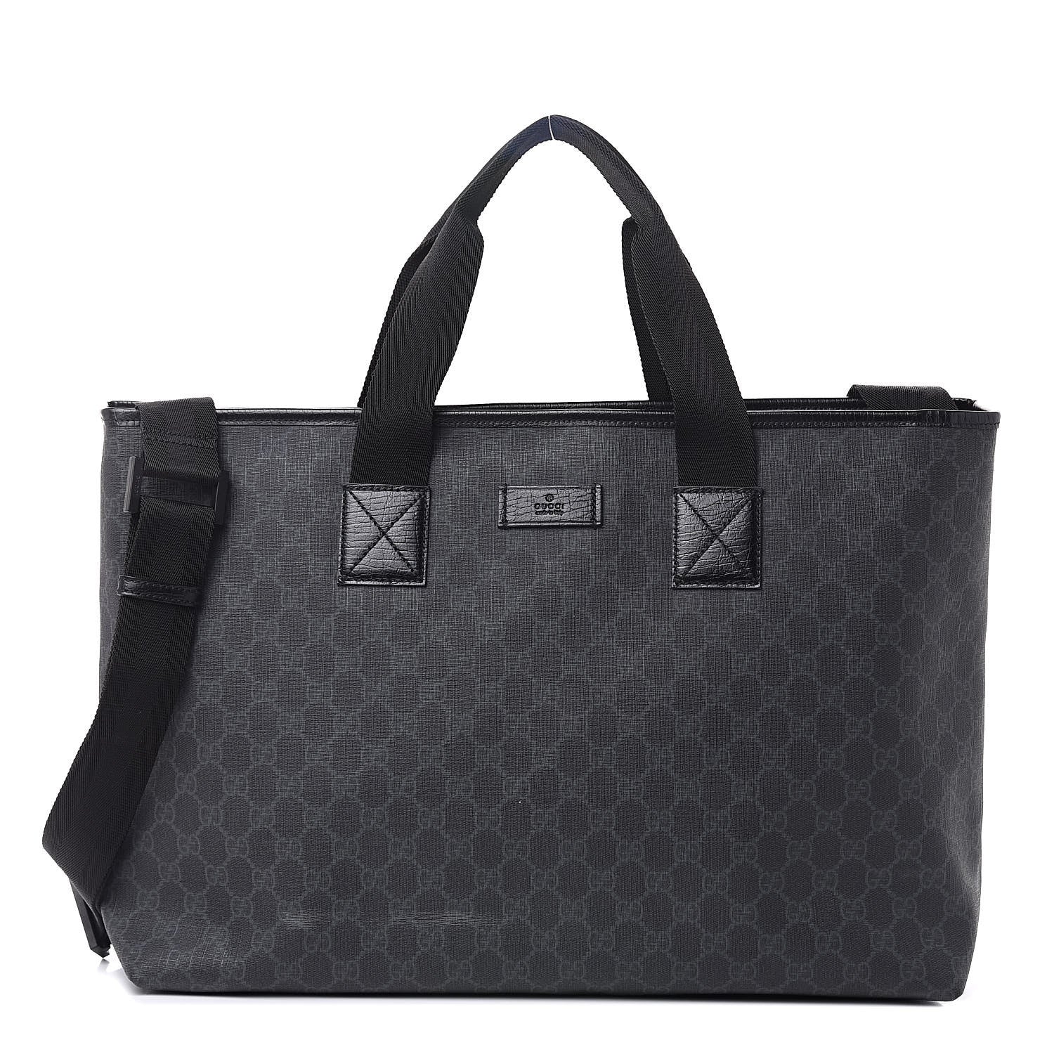 Gucci GG Plus Monogram Travel Bag Black 1 of 12