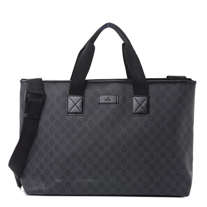 Gucci GG Plus Monogram Travel Bag Black 1 of 12