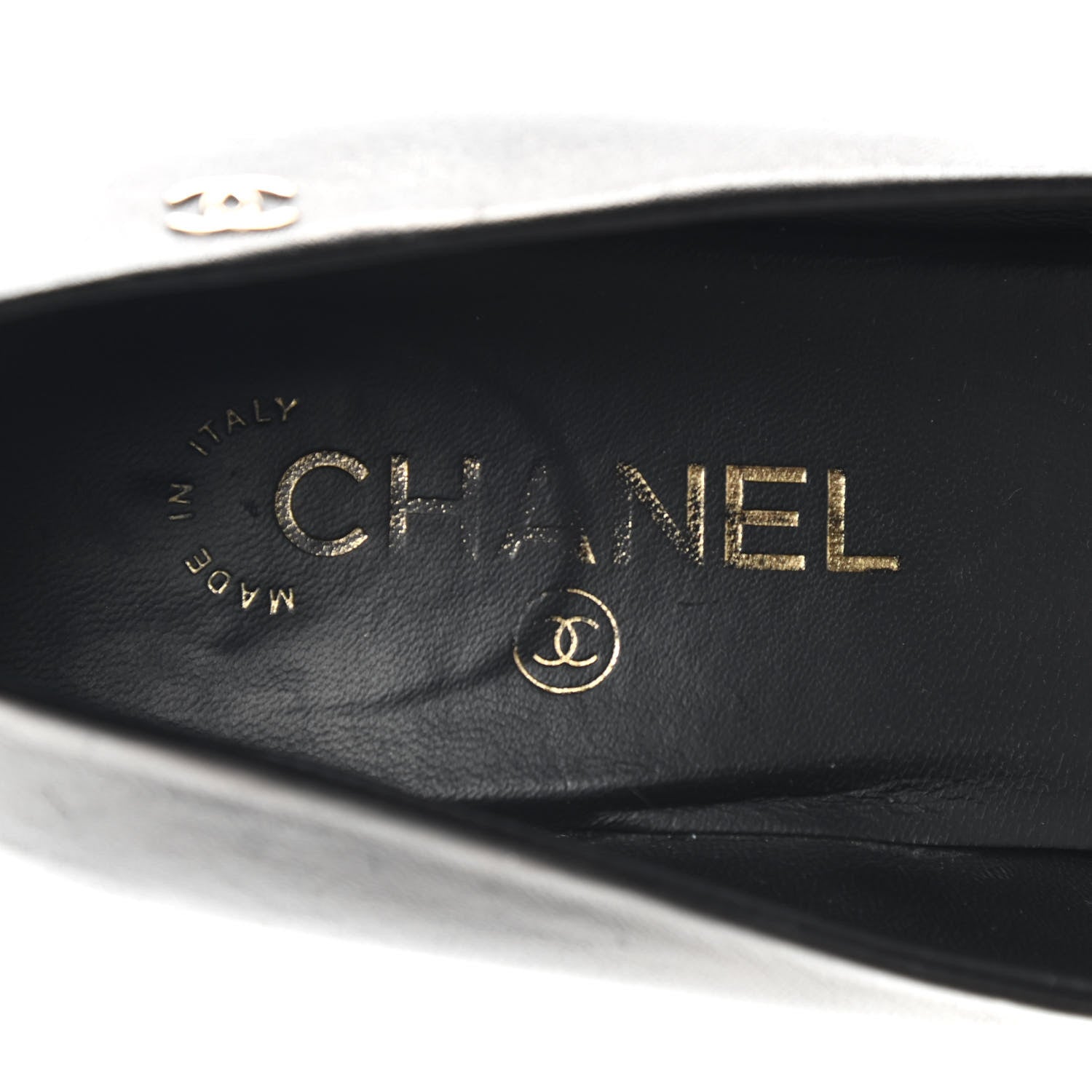 Chanel Lambskin Pearl Camellia Cap Toe Pumps 41 Black 7 of 14
