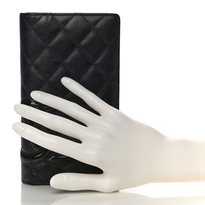 Chanel Calfskin Quilted Cambon Yen Wallet Black 2 of 9