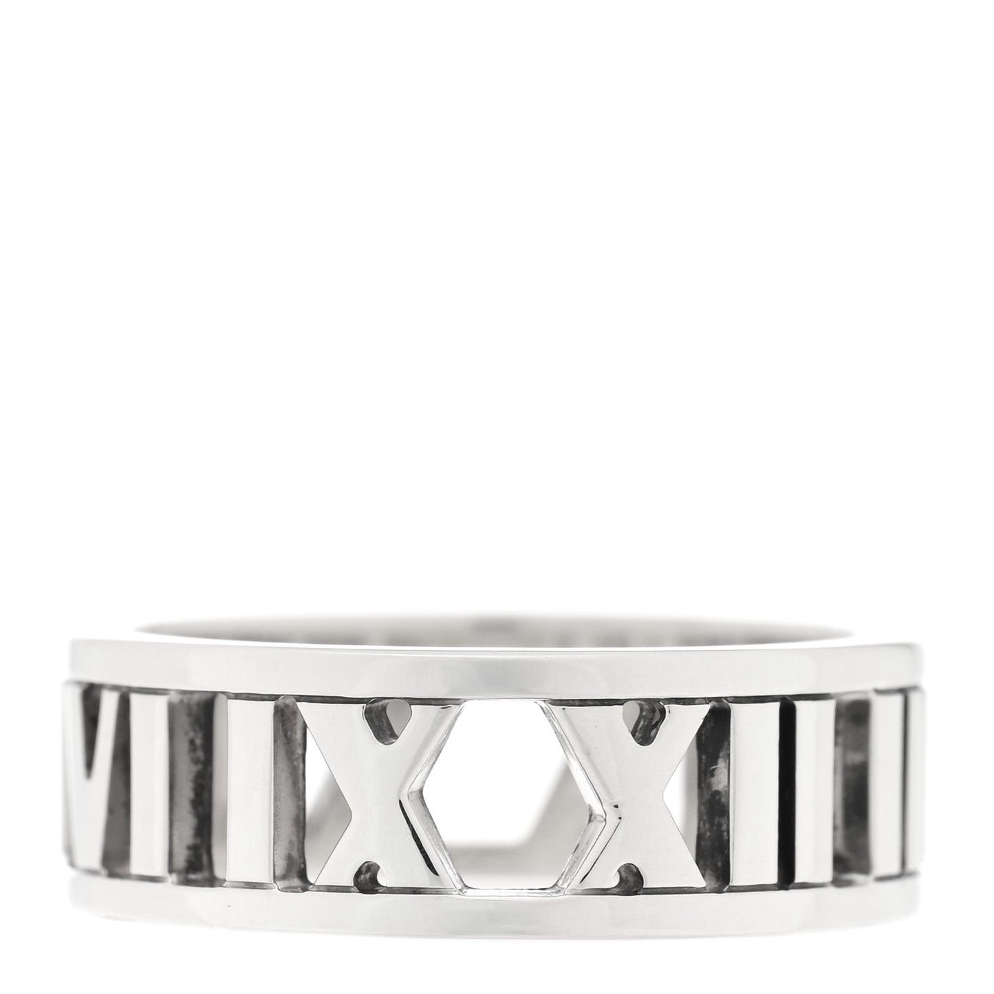 Sterling Silver Wide Atlas Open Ring 53 6.25