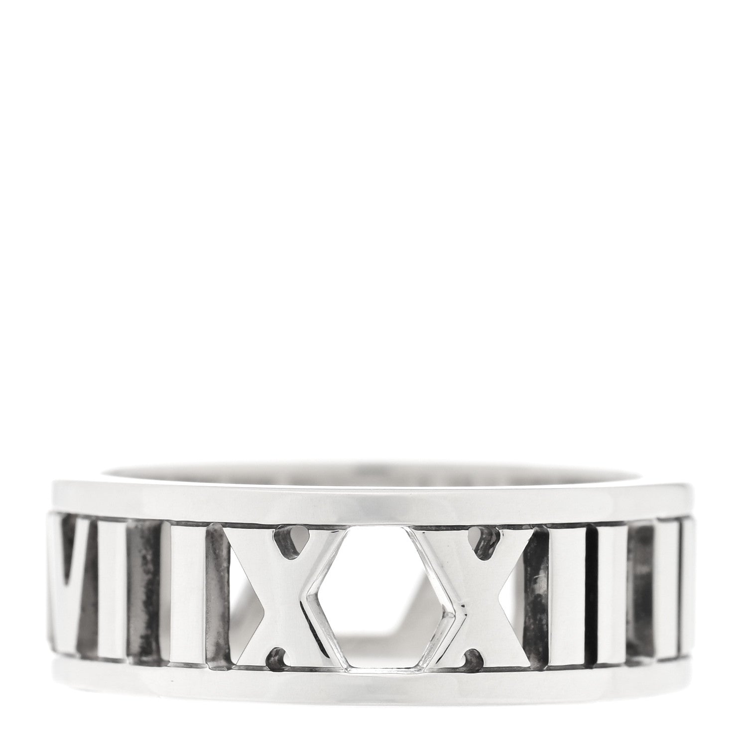 Tiffany Sterling Silver Wide Atlas Open Ring 53 6.25 3 of 4