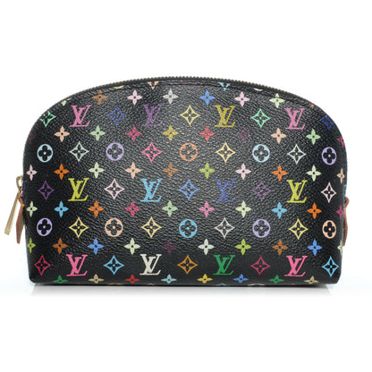 Louis Vuitton Monogram Multicolor Cosmetic Pouch Black Grenade 1 of 6
