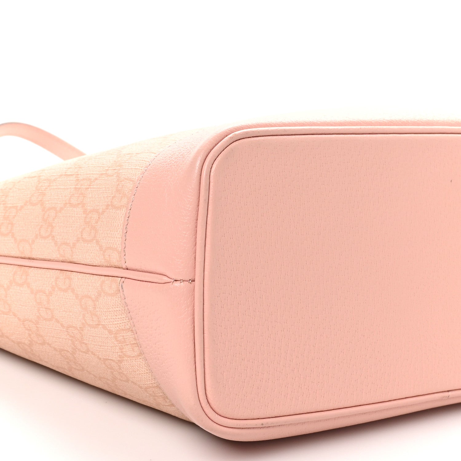Gucci GG Supreme Monogram Textured Dollar Calfskin Medium Ophidia Shoulder Tote Bag Rose Pink 8 of 9