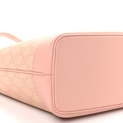 Gucci GG Supreme Monogram Textured Dollar Calfskin Medium Ophidia Shoulder Tote Bag Rose Pink 8 of 9