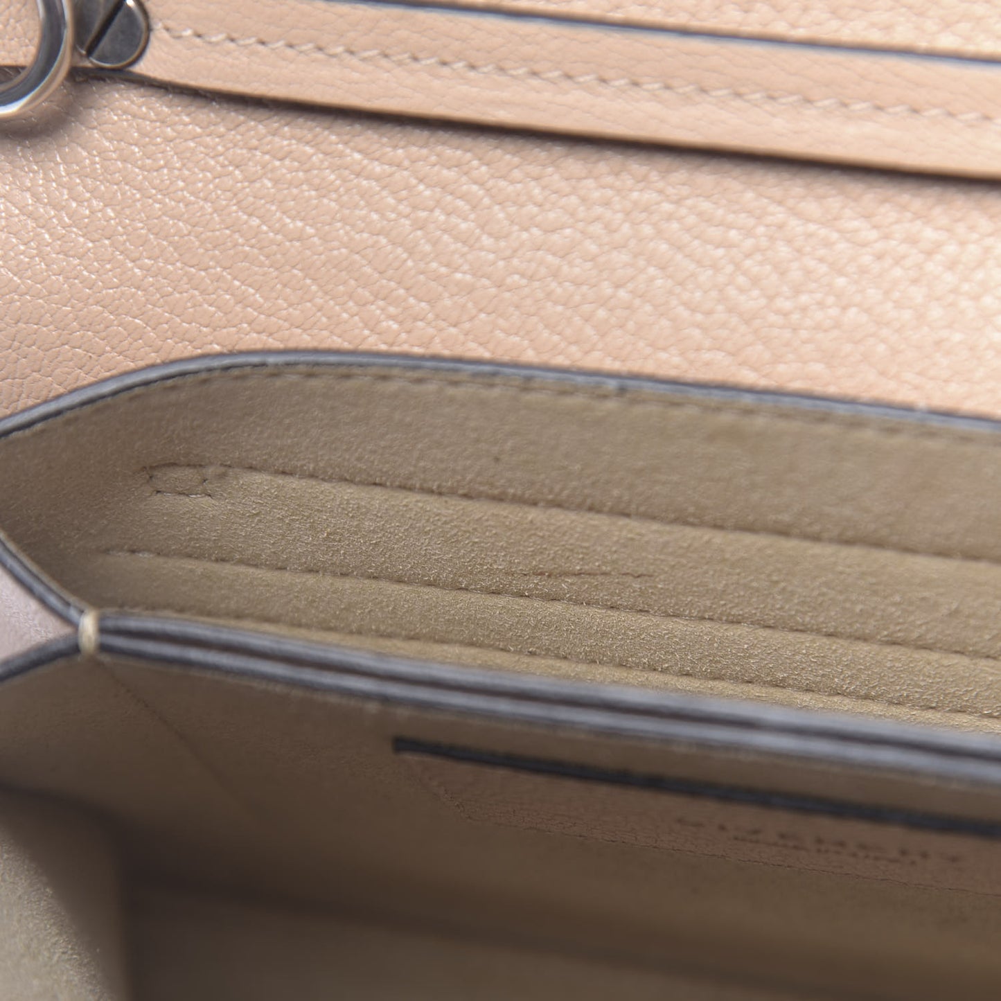 Goatskin Small GV3 Shoulder Bag Beige
