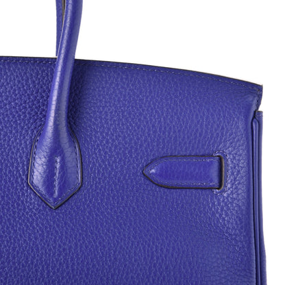Hermes Togo Birkin 35 Bleu Electrique 12 of 37